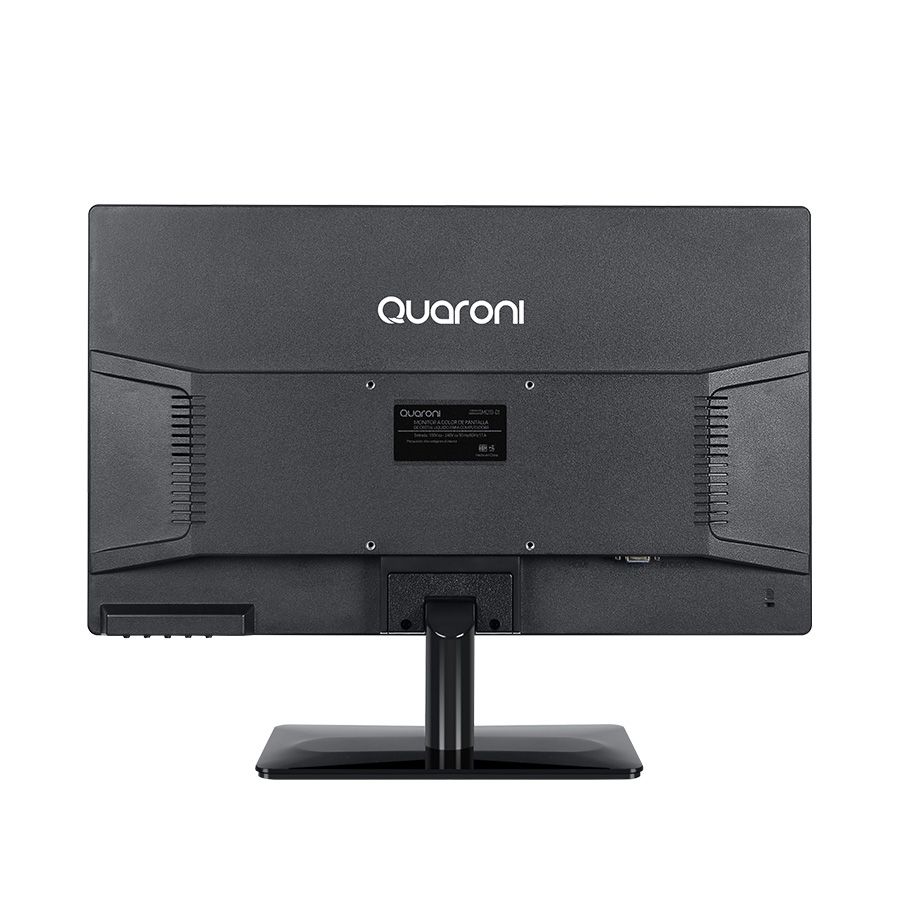 MONITOR LED HD QUARONI / 19.5 PULGADAS / RESOLUCION HD 1366X768 PX / VGA/HDMI / NEGRO